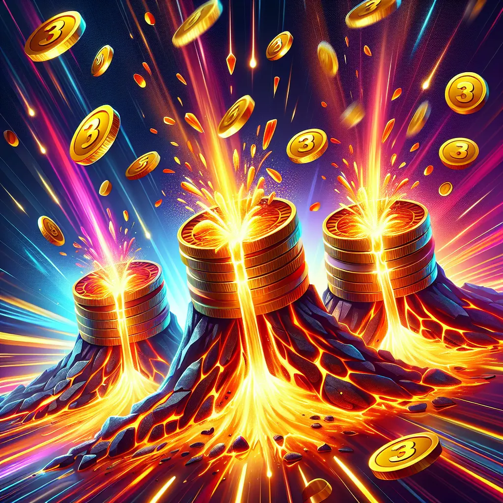 3 Coin Volcanoes slot game